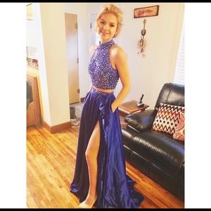 Sherri Hill Two Piece Prom Dress